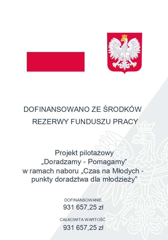 Plakat Doradzamy-pomagamy